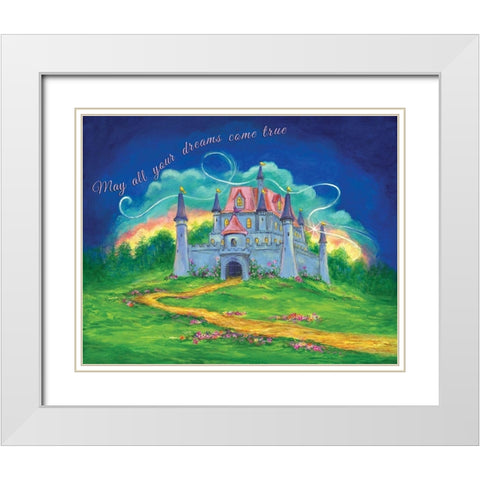 Castle White Modern Wood Framed Art Print with Double Matting by P.S. Art