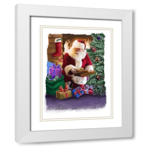 Gifts for All White Modern Wood Framed Art Print with Double Matting by P.S. Art