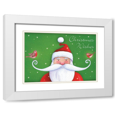 Christmas Wishes III White Modern Wood Framed Art Print with Double Matting by P.S. Art