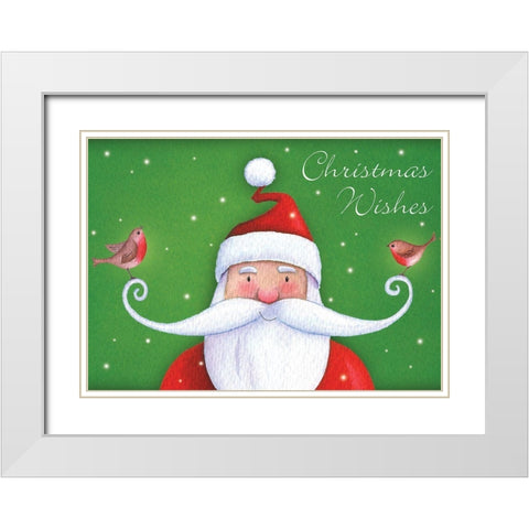 Christmas Wishes III White Modern Wood Framed Art Print with Double Matting by P.S. Art