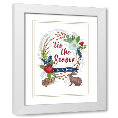 Tis the Season II White Modern Wood Framed Art Print with Double Matting by P.S. Art
