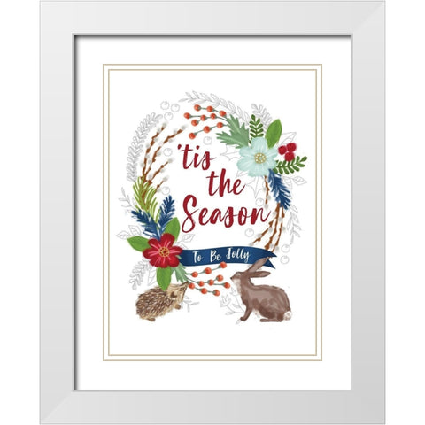 Tis the Season II White Modern Wood Framed Art Print with Double Matting by P.S. Art