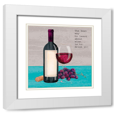 Learn About Wine White Modern Wood Framed Art Print with Double Matting by P.S. Art