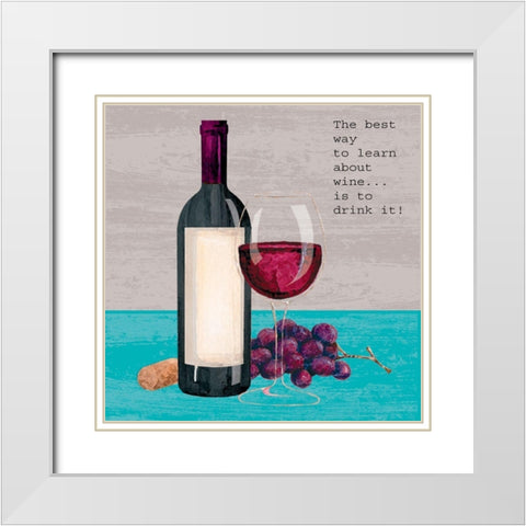 Learn About Wine White Modern Wood Framed Art Print with Double Matting by P.S. Art