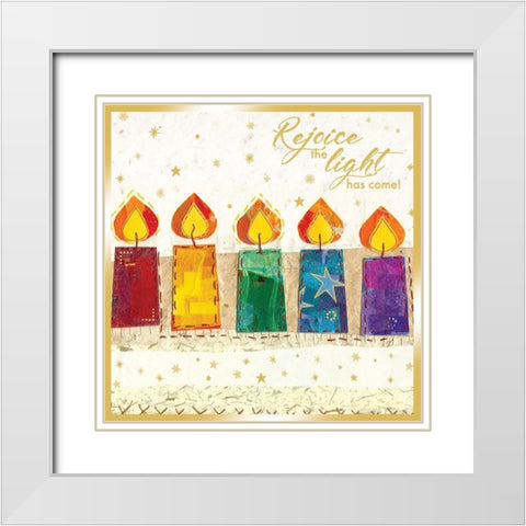 The Light Has Come White Modern Wood Framed Art Print with Double Matting by P.S. Art