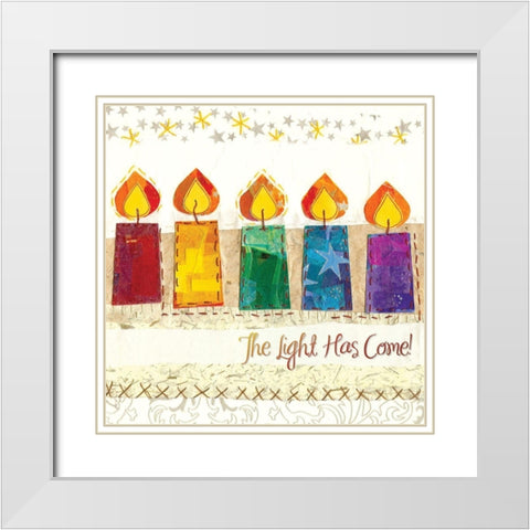 The Light Has Come II White Modern Wood Framed Art Print with Double Matting by P.S. Art