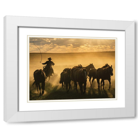 Coming Around White Modern Wood Framed Art Print with Double Matting by PBurchettPhoto