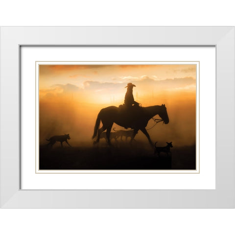 Peaceful Bliss White Modern Wood Framed Art Print with Double Matting by PBurchettPhoto