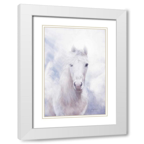 Free Spirit White Modern Wood Framed Art Print with Double Matting by Murdock, Ramona