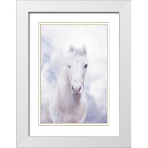 Free Spirit White Modern Wood Framed Art Print with Double Matting by Murdock, Ramona