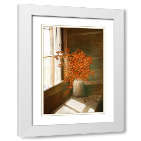 Rustic Bouquet White Modern Wood Framed Art Print with Double Matting by Murdock, Ramona