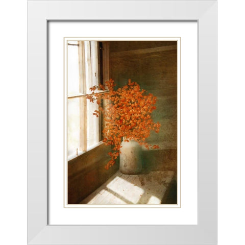 Rustic Bouquet White Modern Wood Framed Art Print with Double Matting by Murdock, Ramona