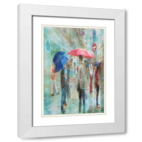 Rainy in Paris VI White Modern Wood Framed Art Print with Double Matting by Murdock, Ramona