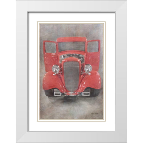 Red Hot Baby White Modern Wood Framed Art Print with Double Matting by Murdock, Ramona