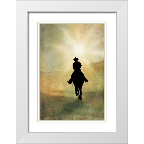 Headed Home White Modern Wood Framed Art Print with Double Matting by Murdock, Ramona