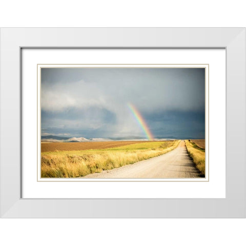 Wide Open Spaces White Modern Wood Framed Art Print with Double Matting by Murdock, Ramona