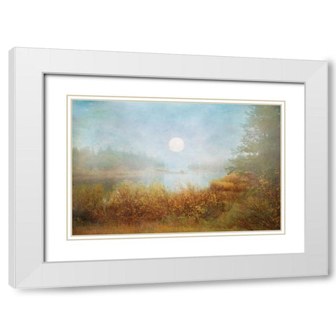Foggy Sunrise White Modern Wood Framed Art Print with Double Matting by Murdock, Ramona