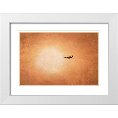 Early Morning Flight White Modern Wood Framed Art Print with Double Matting by Murdock, Ramona