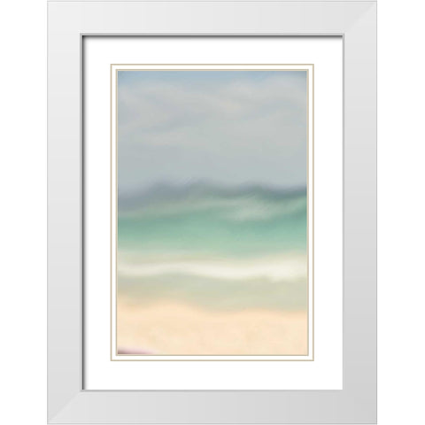 Coastal Dream White Modern Wood Framed Art Print with Double Matting by Murdock, Ramona