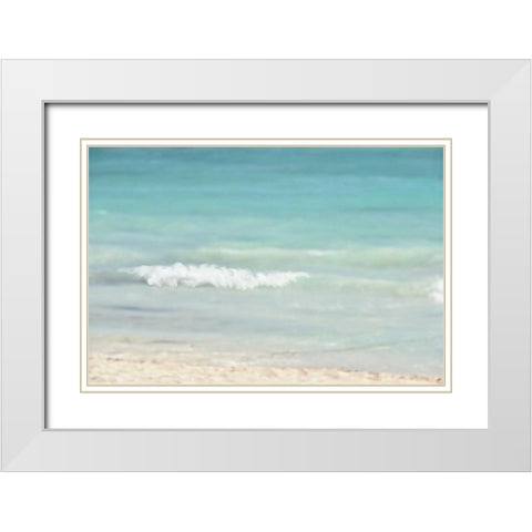 Ocean I White Modern Wood Framed Art Print with Double Matting by Murdock, Ramona