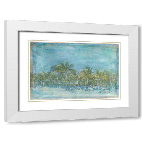 Paradise White Modern Wood Framed Art Print with Double Matting by Murdock, Ramona