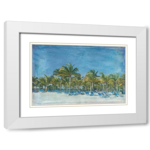 Paradise II White Modern Wood Framed Art Print with Double Matting by Murdock, Ramona