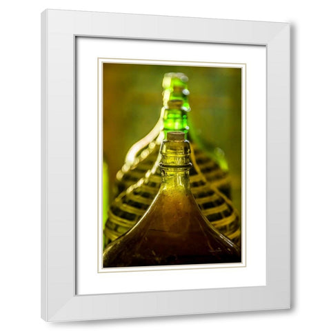 Gin Jugs White Modern Wood Framed Art Print with Double Matting by Murdock, Ramona