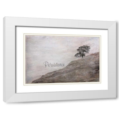 Persistence White Modern Wood Framed Art Print with Double Matting by Murdock, Ramona