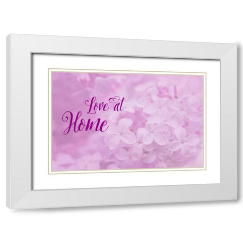 Love at Home White Modern Wood Framed Art Print with Double Matting by Murdock, Ramona