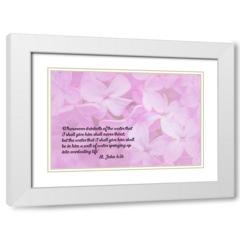 Living Water White Modern Wood Framed Art Print with Double Matting by Murdock, Ramona