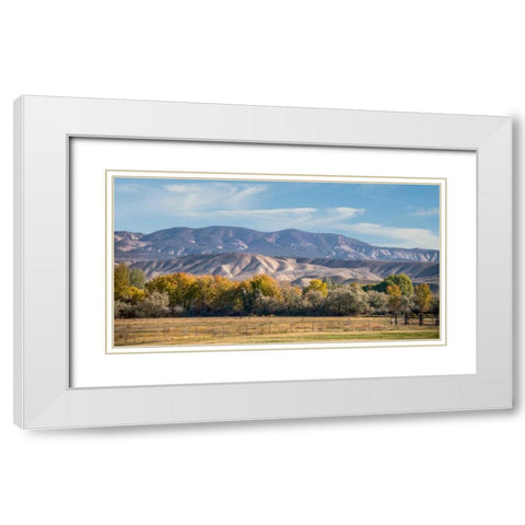 Velvet Hills II White Modern Wood Framed Art Print with Double Matting by Murdock, Ramona