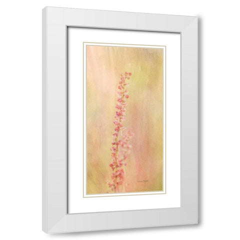 Wildflower White Modern Wood Framed Art Print with Double Matting by Murdock, Ramona