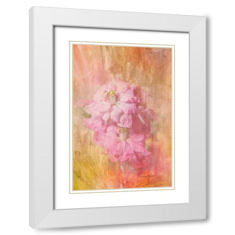Snap Dragon White Modern Wood Framed Art Print with Double Matting by Murdock, Ramona