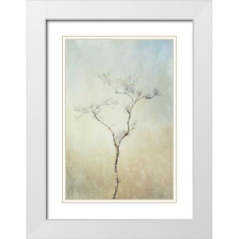 Tall Tree White Modern Wood Framed Art Print with Double Matting by Murdock, Ramona