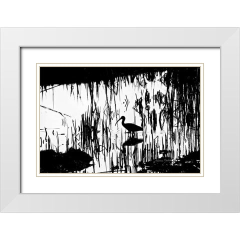 Tranquility White Modern Wood Framed Art Print with Double Matting by Murdock, Ramona