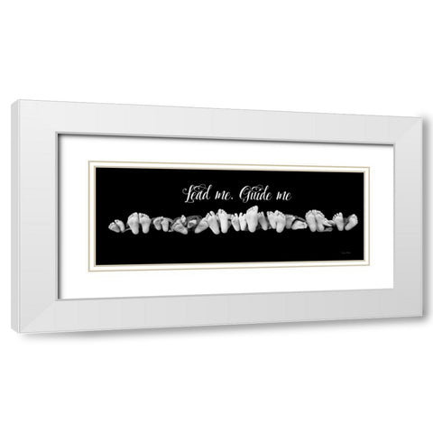 Lead Me Guide Me White Modern Wood Framed Art Print with Double Matting by Murdock, Ramona