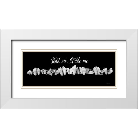 Lead Me Guide Me White Modern Wood Framed Art Print with Double Matting by Murdock, Ramona