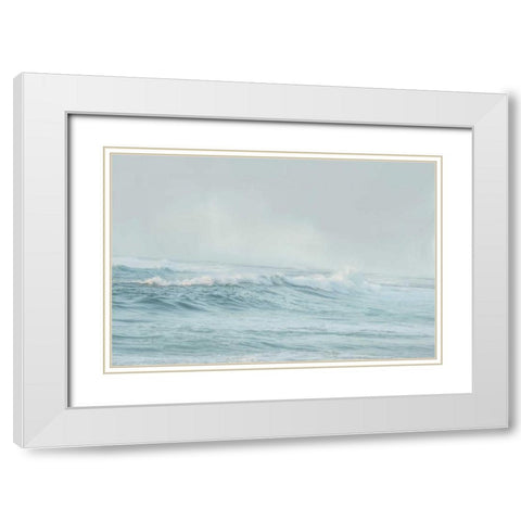 Stormy Sea White Modern Wood Framed Art Print with Double Matting by Murdock, Ramona
