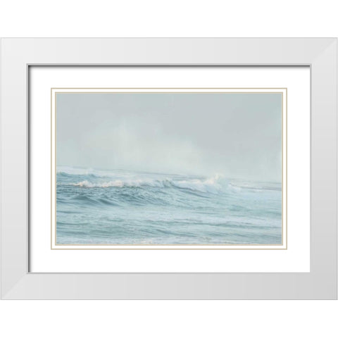 Stormy Sea White Modern Wood Framed Art Print with Double Matting by Murdock, Ramona