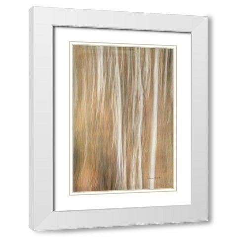 Ethereal Thicket White Modern Wood Framed Art Print with Double Matting by Murdock, Ramona