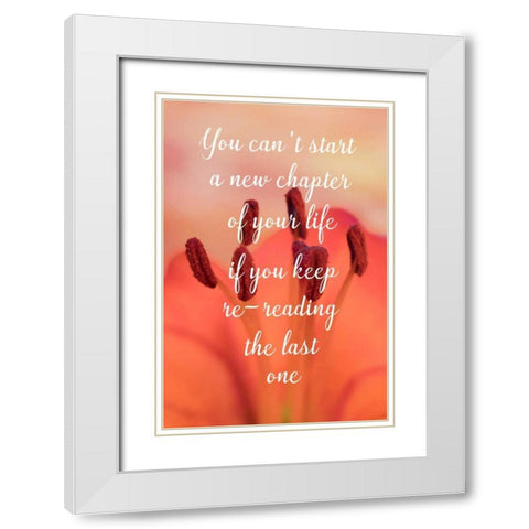 New Chapter White Modern Wood Framed Art Print with Double Matting by Murdock, Ramona