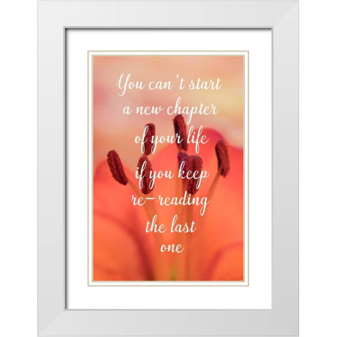 New Chapter White Modern Wood Framed Art Print with Double Matting by Murdock, Ramona