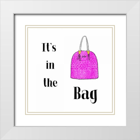 Its in the Bag White Modern Wood Framed Art Print with Double Matting by Murdock, Ramona