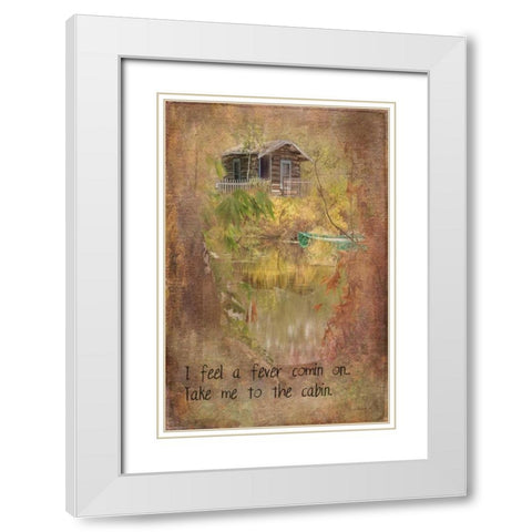 Take Me to the Cabin White Modern Wood Framed Art Print with Double Matting by Murdock, Ramona