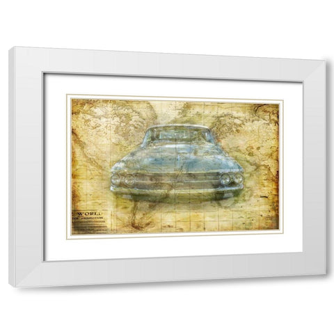 Vintage Mercury White Modern Wood Framed Art Print with Double Matting by Murdock, Ramona
