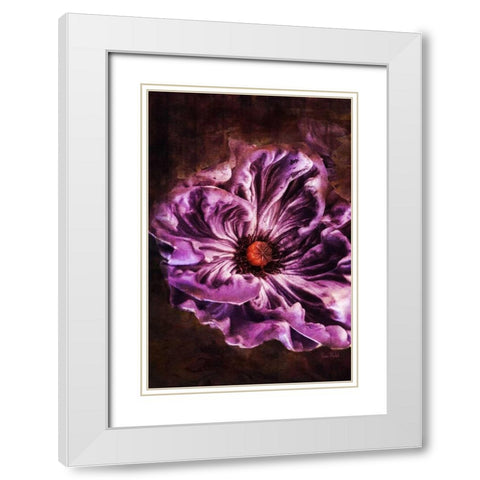 Royal Purple White Modern Wood Framed Art Print with Double Matting by Murdock, Ramona
