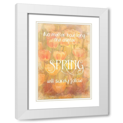Spring Will Follow White Modern Wood Framed Art Print with Double Matting by Murdock, Ramona