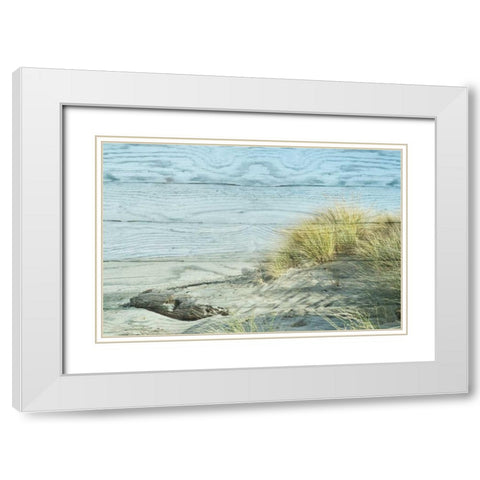Beach Grass White Modern Wood Framed Art Print with Double Matting by Murdock, Ramona