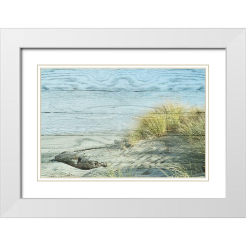 Beach Grass White Modern Wood Framed Art Print with Double Matting by Murdock, Ramona
