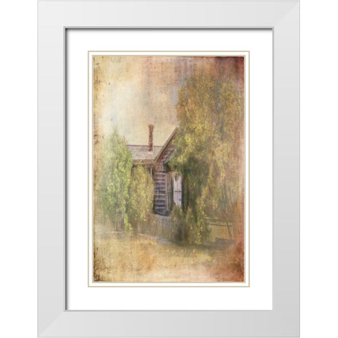 Some Place in Time White Modern Wood Framed Art Print with Double Matting by Murdock, Ramona